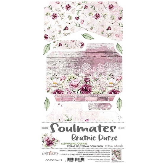 Papierowy Kufer - Craft o'clock - Zestaw Junk Journal SOULMATES