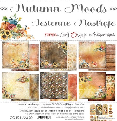 Papierowy Kufer - Craft o'clock - Zestaw Papierów 30,5x30,5 cm AUTUMN MOODS