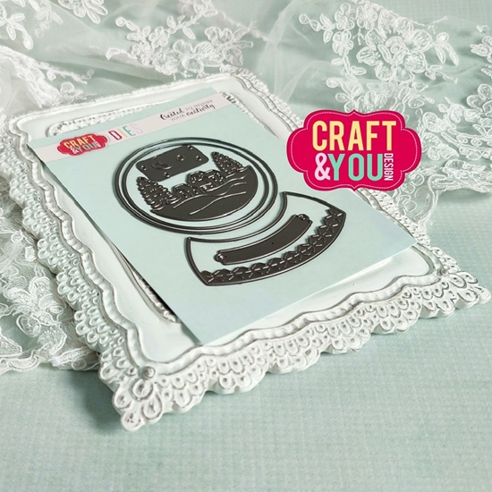 Papierowy Kufer - Craft & You - Wykrojnik CW194 Kula śnieżna