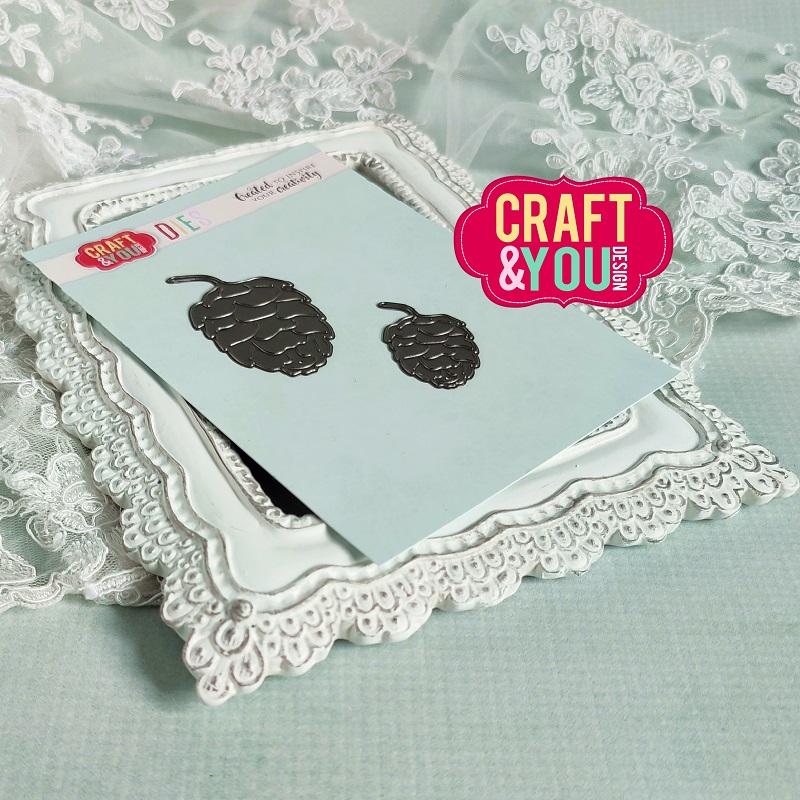 Papierowy Kufer - Craft & You Design - Wykrojnik CW202 Szyszki