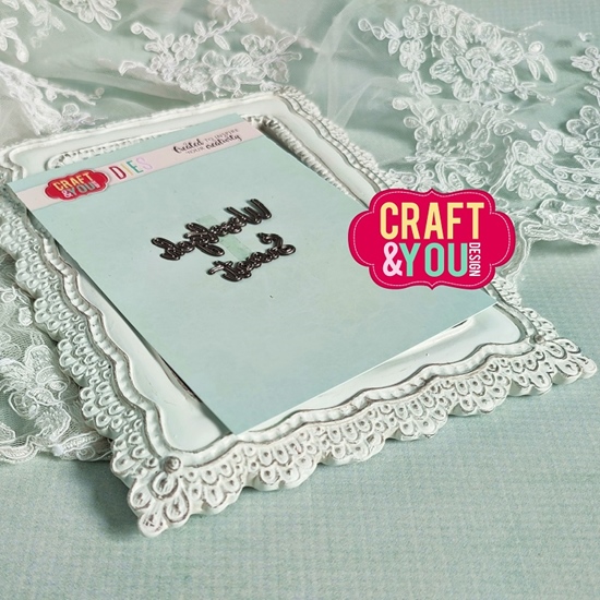 Papierowy Kufer - Craft & You Design - Wykrojnik CW205 Wesołych Świąt