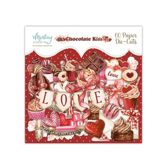 Papierowy Kufer - Mintay Papers - Die cuts elementy wycięte 60 szt. CHOCOLATE KISS