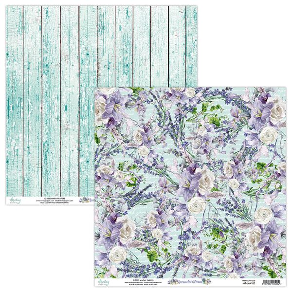 Papierowy Kufer - Mintay Papers - Papier 30,5x30,5 LAVENDER FARM 05