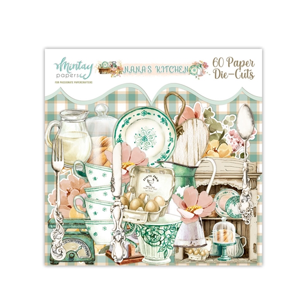 Papierowy Kufer - Mintay Papers - Die cuts elementy wycięte 60 szt. NANA'S KITCHEN