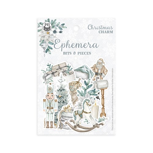 Papierowy Kufer - Zestaw DIE CUTS elementy ozdobne CHRISTMAS CHARM - Piątek Trzynastego P13