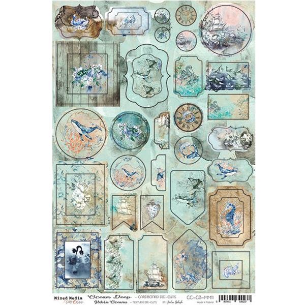 Papierowy Kufer - Craft o'clock - OCEAN DEEP die cut